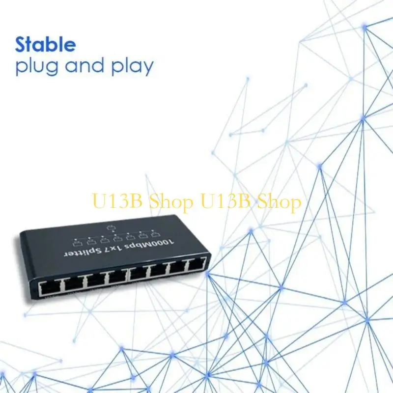 U13B Fast speed RJ45 Ethernet Splitter 7 Port Networking Hubs Supports 1000Mbps Data Transfer And ABS Housing
U13B Fast speed RJ45 Ethernet Splitter 7 Port Networking Hubs Supports 1000Mbps Data Transfer And ABS Housing
