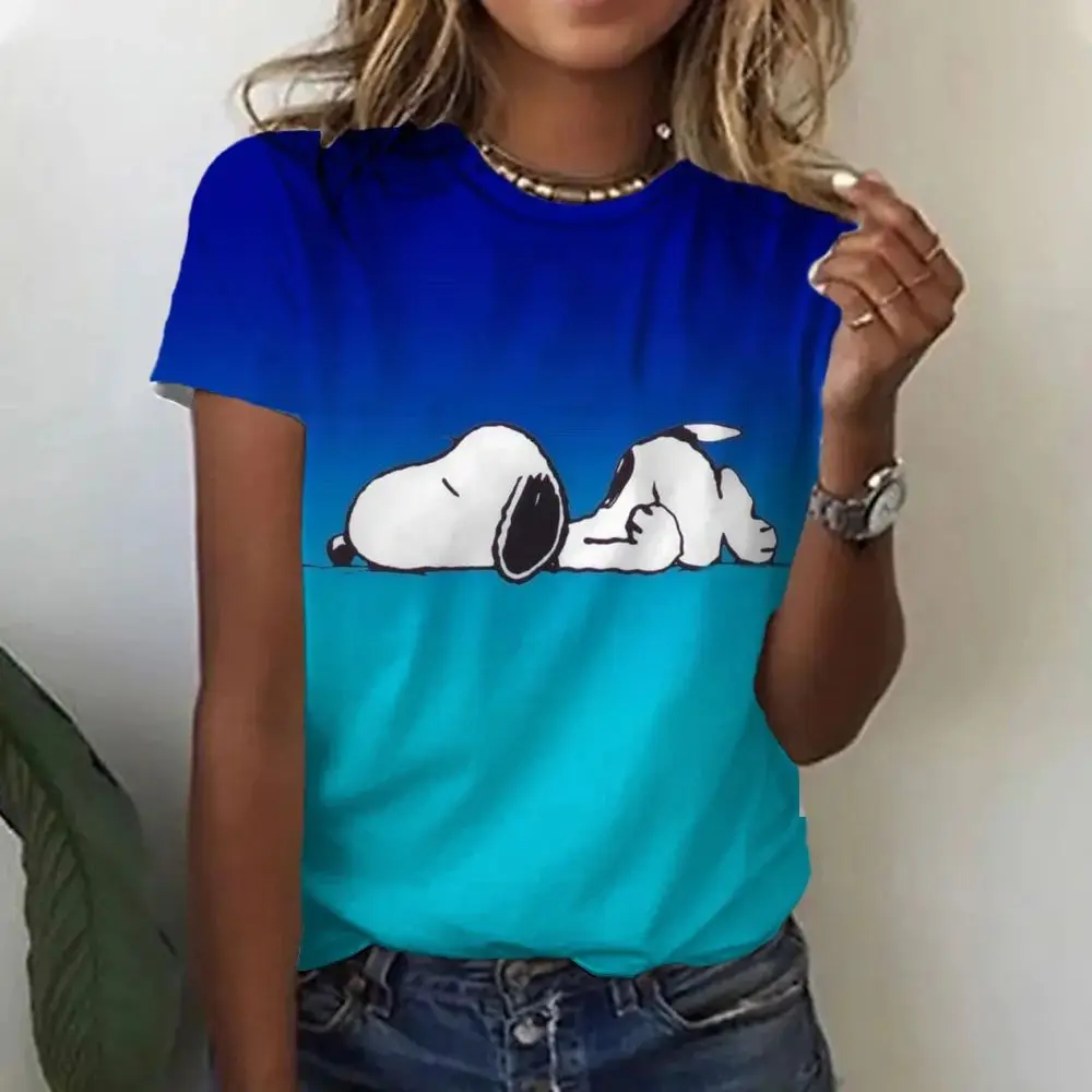Summer Round Neck Shorts Women Casual T-shirt Pullover Printed T-shirt Fashionable Street Women Comfortable and Breathable
Summer Round Neck Shorts Women Casual T-shirt Pullover Printed T-shirt Fashionable Street Women Comfortable and Breathable