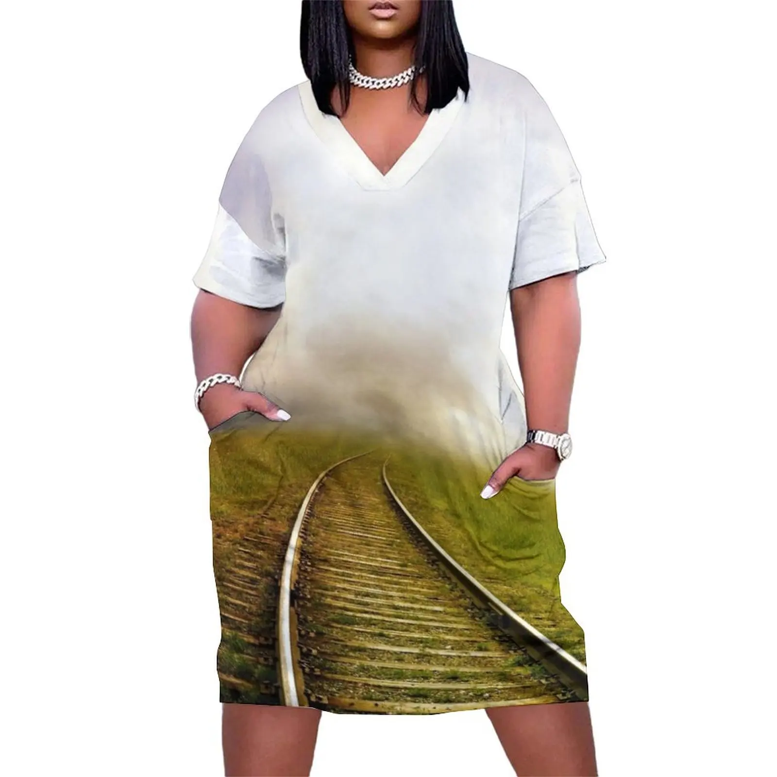 Train Tracks Loose Pocket Dress dress summer 2025 women beach outfits for women Dress for pregnant women
Train Tracks Loose Pocket Dress dress summer 2025 women beach outfits for women Dress for pregnant women