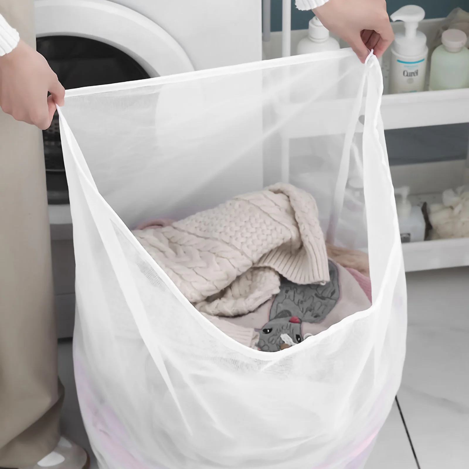 2 Pcs Washable Toiletry Bag Garment Bags for Washing Machine Foldable Mesh Laundry White Baby
2 Pcs Washable Toiletry Bag Garment Bags for Washing Machine Foldable Mesh Laundry White Baby