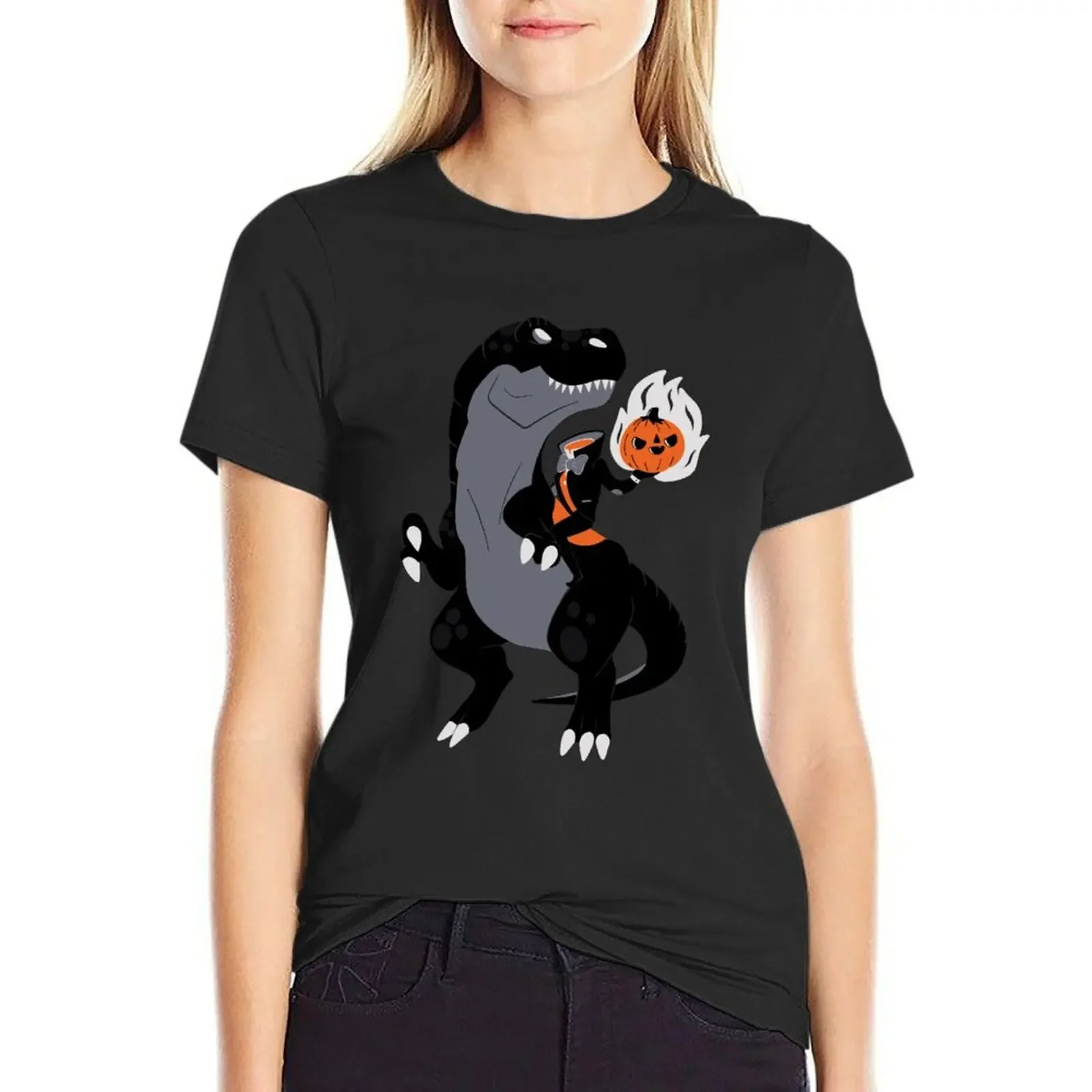 Headless Horseman Riding a Dinosaur T-Shirt vintage aesthetic clothes Short sleeve tee Women t shirt
Headless Horseman Riding a Dinosaur T-Shirt vintage aesthetic clothes Short sleeve tee Women t shirt