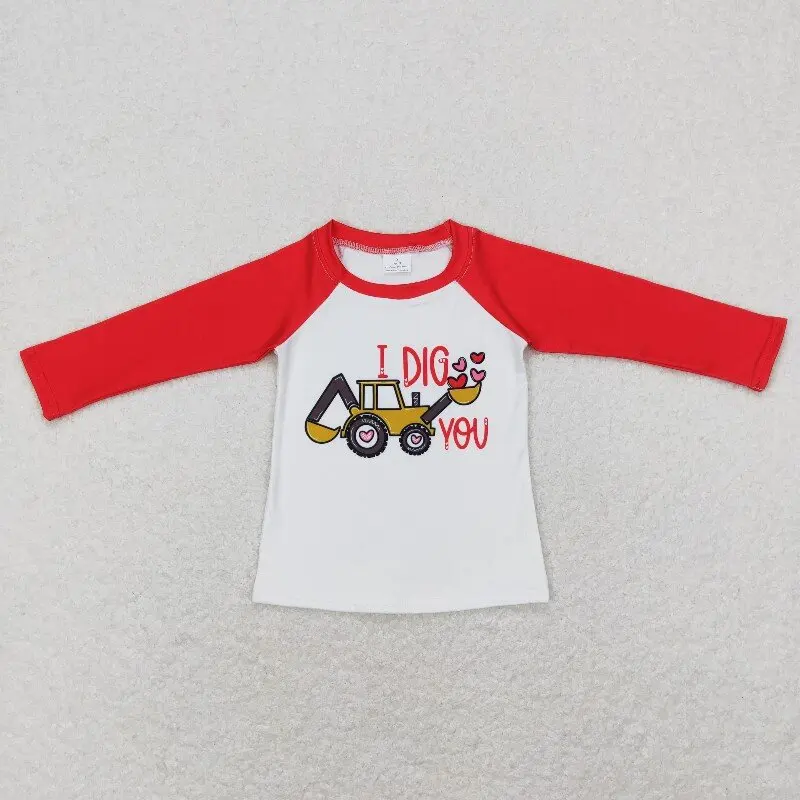 New rts Infants Toddlers Boys Valentine's Day Tops Wholesale Boutique Dig You Love Digger Print Long Sleeve Boys shirts
New rts Infants Toddlers Boys Valentine's Day Tops Wholesale Boutique Dig You Love Digger Print Long Sleeve Boys shirts