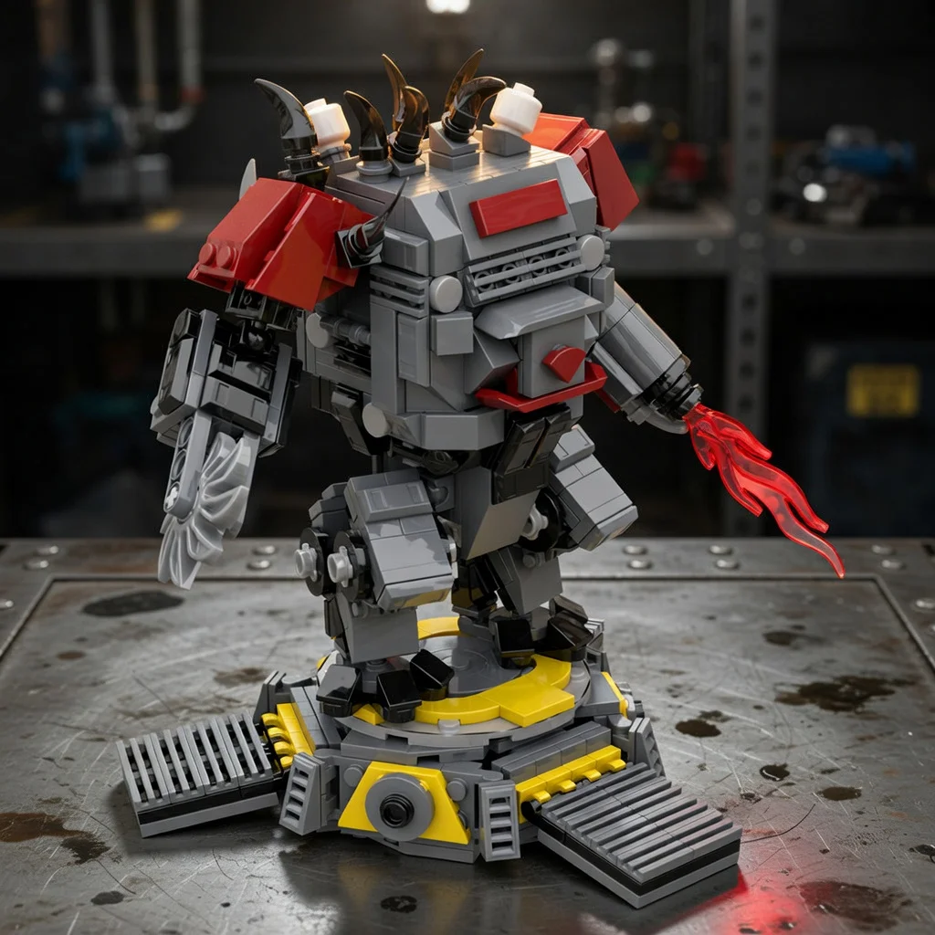 MOC Sci-Fi Game Hulk Scorcher Mecha Building Blocks Space War Flame Robot Small Particle Bricks DIY Assembly Model Gift
MOC Sci-Fi Game Hulk Scorcher Mecha Building Blocks Space War Flame Robot Small Particle Bricks DIY Assembly Model Gift