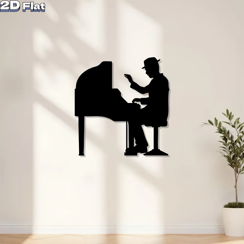 Piano Player Metal Wall Art Decor Rust Resistant Art Sculpture Stylish Ornament Home Living Room Garden Interior Decoration Gift
Piano Player Metal Wall Art Decor Rust Resistant Art Sculpture Stylish Ornament Home Living Room Garden Interior Decoration Gift