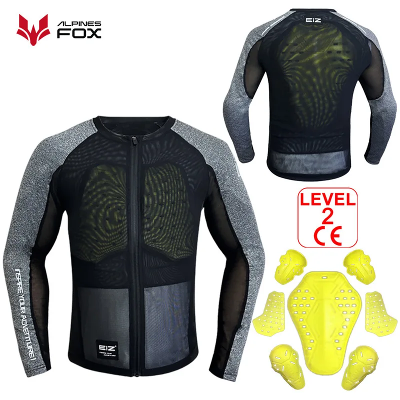 Alpines Fox Motorcycle Armor Jacket Summer Breathable Mesh CE2 Certified Anti Fall Chest Back Shoulder Elbow Pads For Men Women
Alpines Fox Motorcycle Armor Jacket Summer Breathable Mesh CE2 Certified Anti Fall Chest Back Shoulder Elbow Pads For Men Women