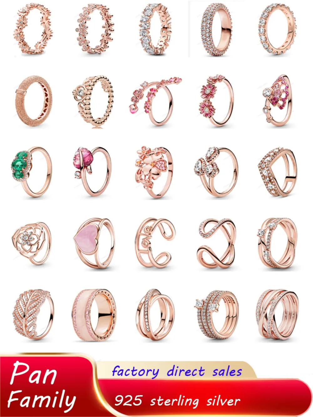 2024 Temperament Women’s Jewelry Classic Rose Gold Series Rings Suitable for Pan’s Shining Crown Pendant Birthday Exquisite Gift
2024 Temperament Women’s Jewelry Classic Rose Gold Series Rings Suitable for Pan’s Shining Crown Pendant Birthday Exquisite Gift
