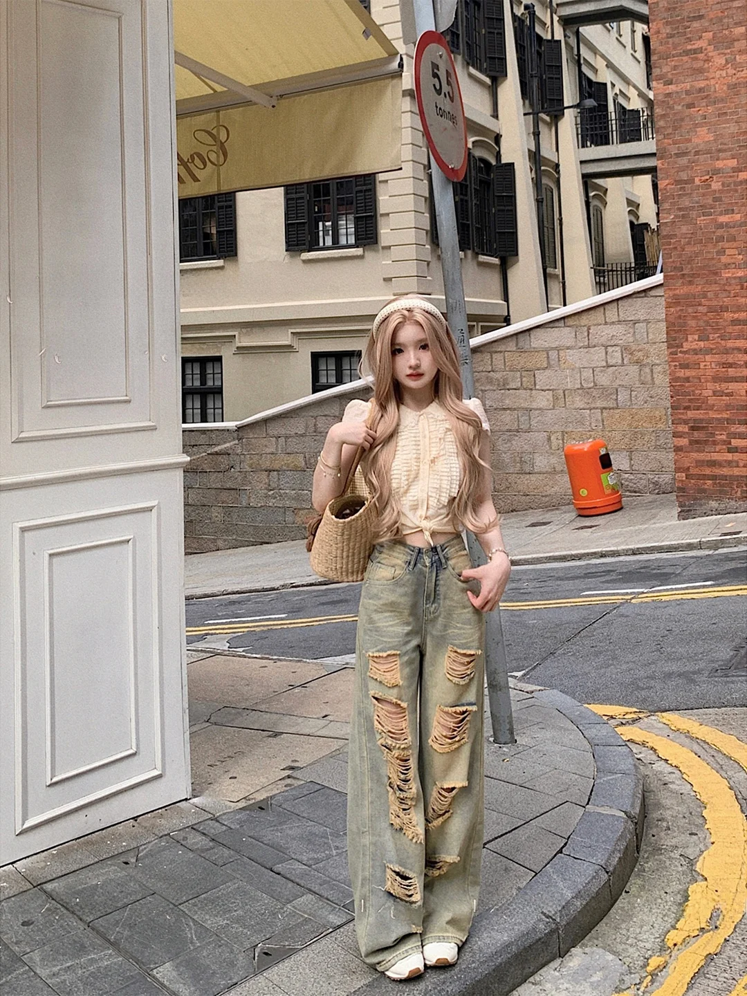 American High Street Vintage Ripped Wide Leg Denim Pants Women's Loose Large Size Dra Floor-Length Casual Jeans
American High Street Vintage Ripped Wide Leg Denim Pants Women's Loose Large Size Dra Floor-Length Casual Jeans