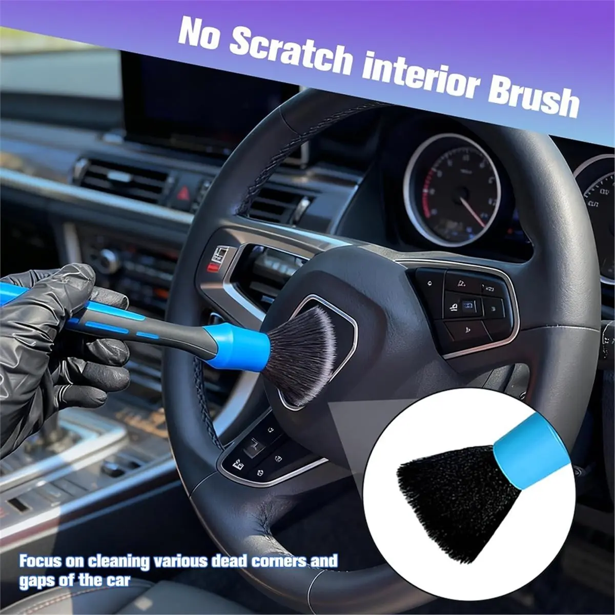 DT57 LATEST MODEL 3PCS Ultra Soft Car Detailing Brush Set, Scratch-Free Boar Hair Brushes with Elbow for Auto Interior Cleaning
DT57 LATEST MODEL 3PCS Ultra Soft Car Detailing Brush Set, Scratch-Free Boar Hair Brushes with Elbow for Auto Interior Cleaning