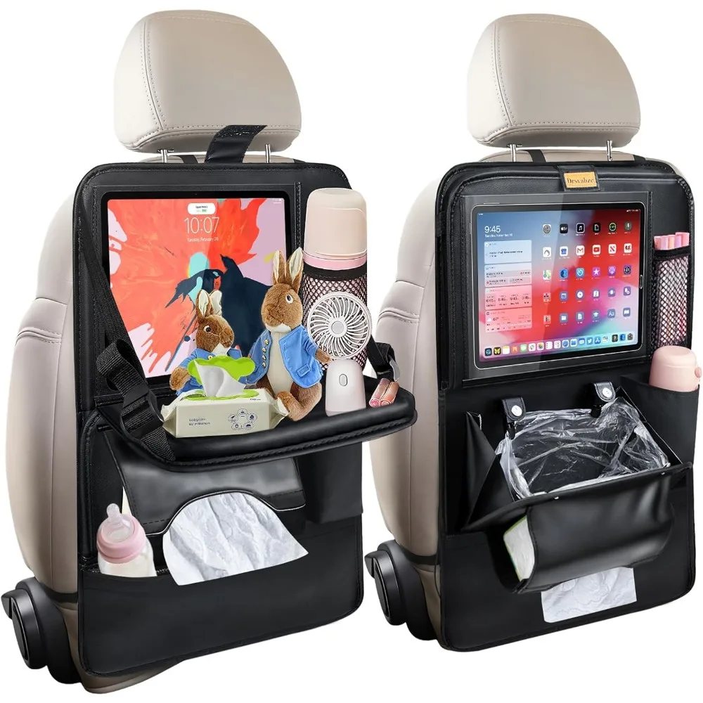 Backseat Organizer with Tablet Holder Foldable Tray Storage Trash Pocket Tissue Box Cooler Bag Kick Mat for Kids
Backseat Organizer with Tablet Holder Foldable Tray Storage Trash Pocket Tissue Box Cooler Bag Kick Mat for Kids