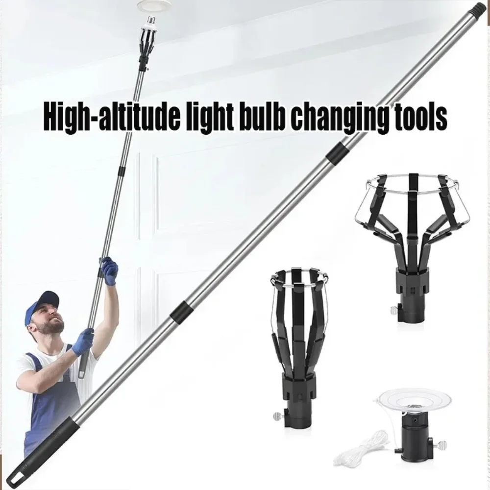 12FT Light Bulb Changer High Reach Light Bulb Removal Tool with Baskets Suction Cup Pole Extension for High Ceilings
12FT Light Bulb Changer High Reach Light Bulb Removal Tool with Baskets Suction Cup Pole Extension for High Ceilings
