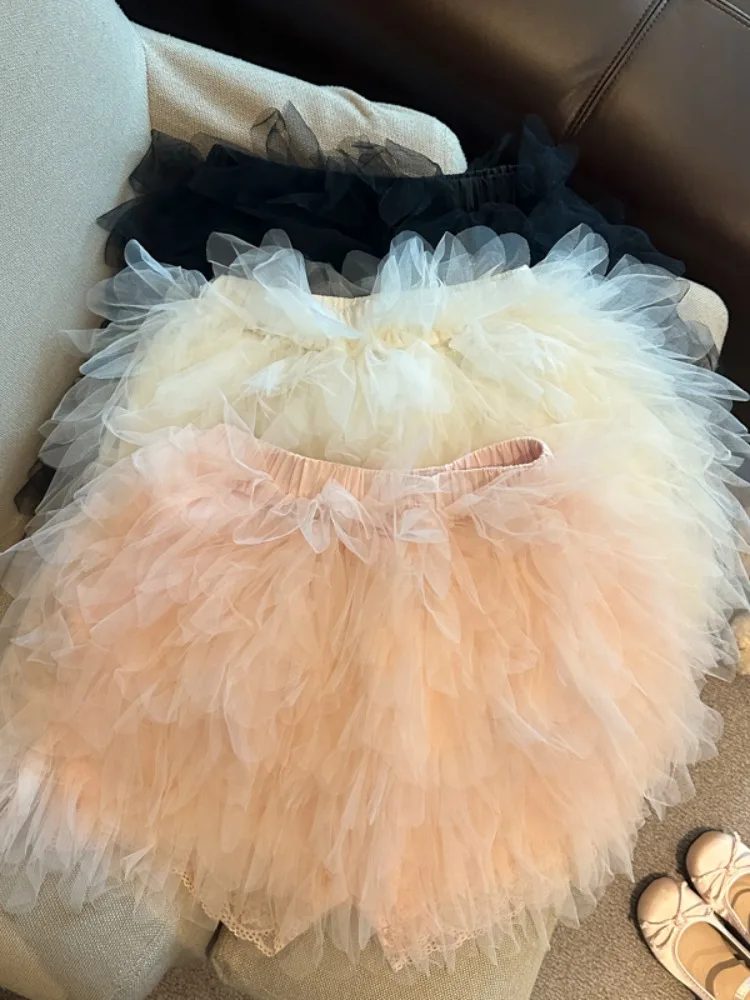 Puffy Tulle A-Line Skirt Women's High Waist Elastic Korean Style Spring 2026 Slimming Half-length Skirts
Puffy Tulle A-Line Skirt Women's High Waist Elastic Korean Style Spring 2026 Slimming Half-length Skirts
