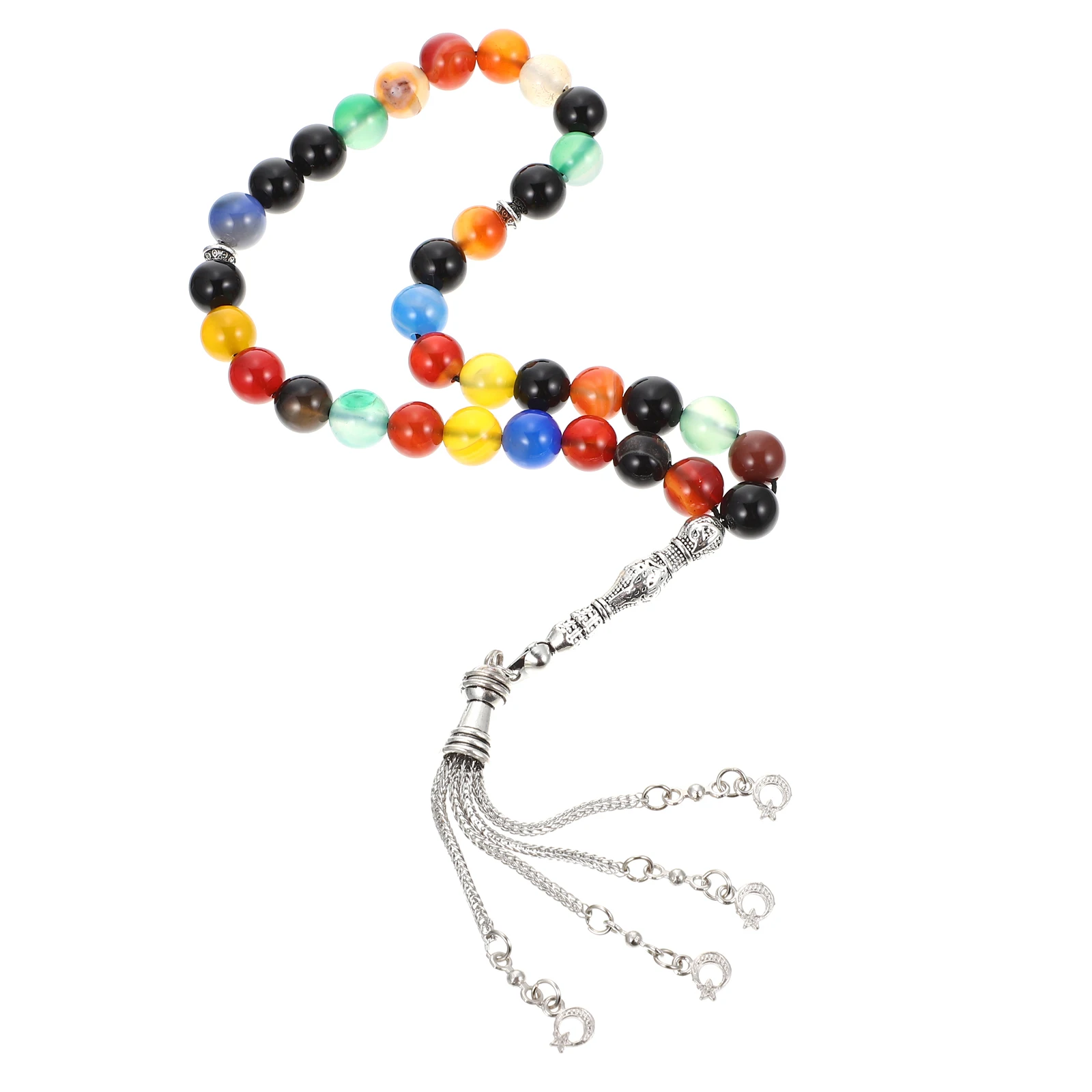 Islamic Rosary Beads 33 bead Agate Religious Muslim Alloy Worry Beaded Prayer Beads for Wedding Favors Gatherings 
Islamic Rosary Beads 33 bead Agate Religious Muslim Alloy Worry Beaded Prayer Beads for Wedding Favors Gatherings