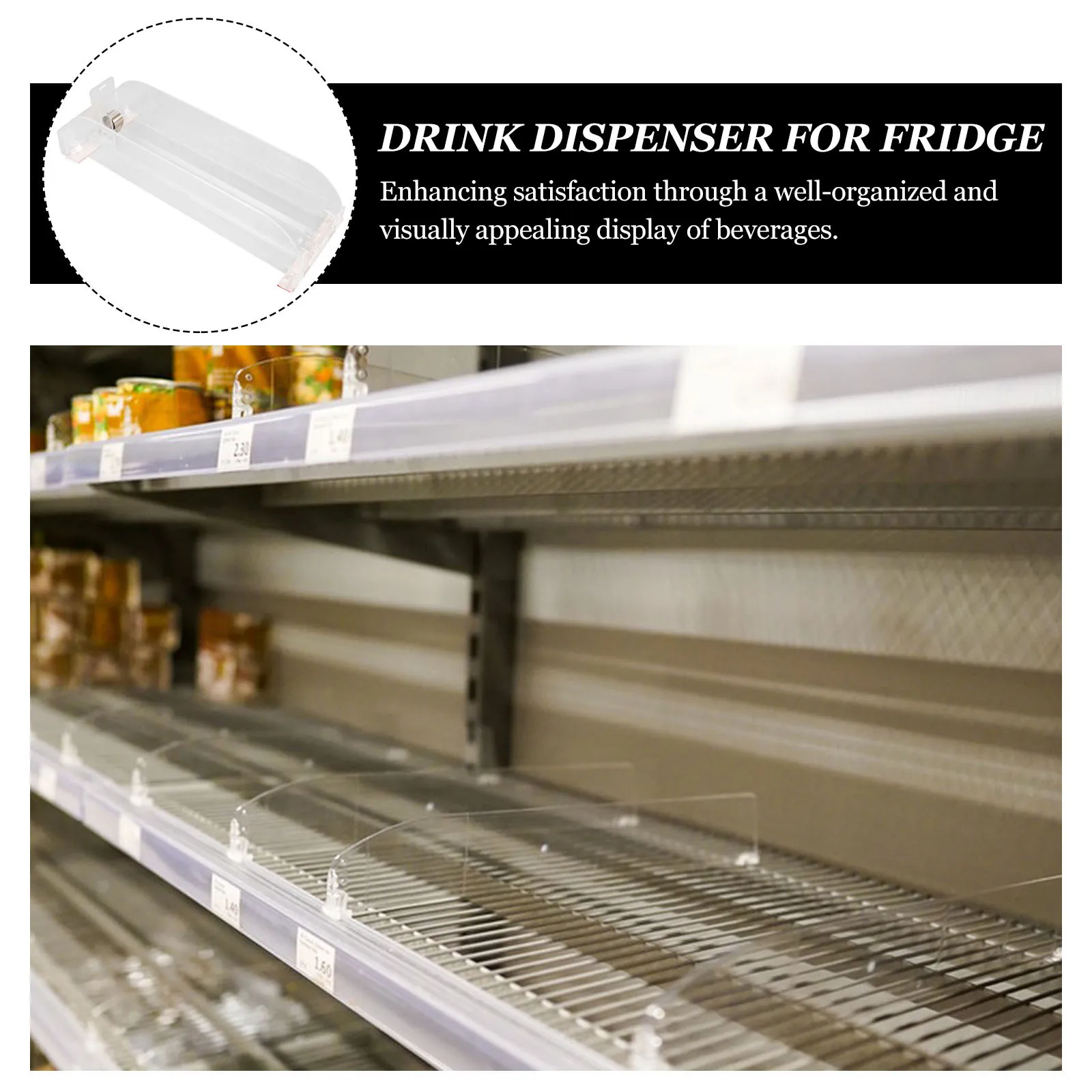 Drink Organizer Beverage Pusher Glide Rack For Fridge Soda Can Dispenser Storage Shelf Automatic Cooler Organizer
Drink Organizer Beverage Pusher Glide Rack For Fridge Soda Can Dispenser Storage Shelf Automatic Cooler Organizer