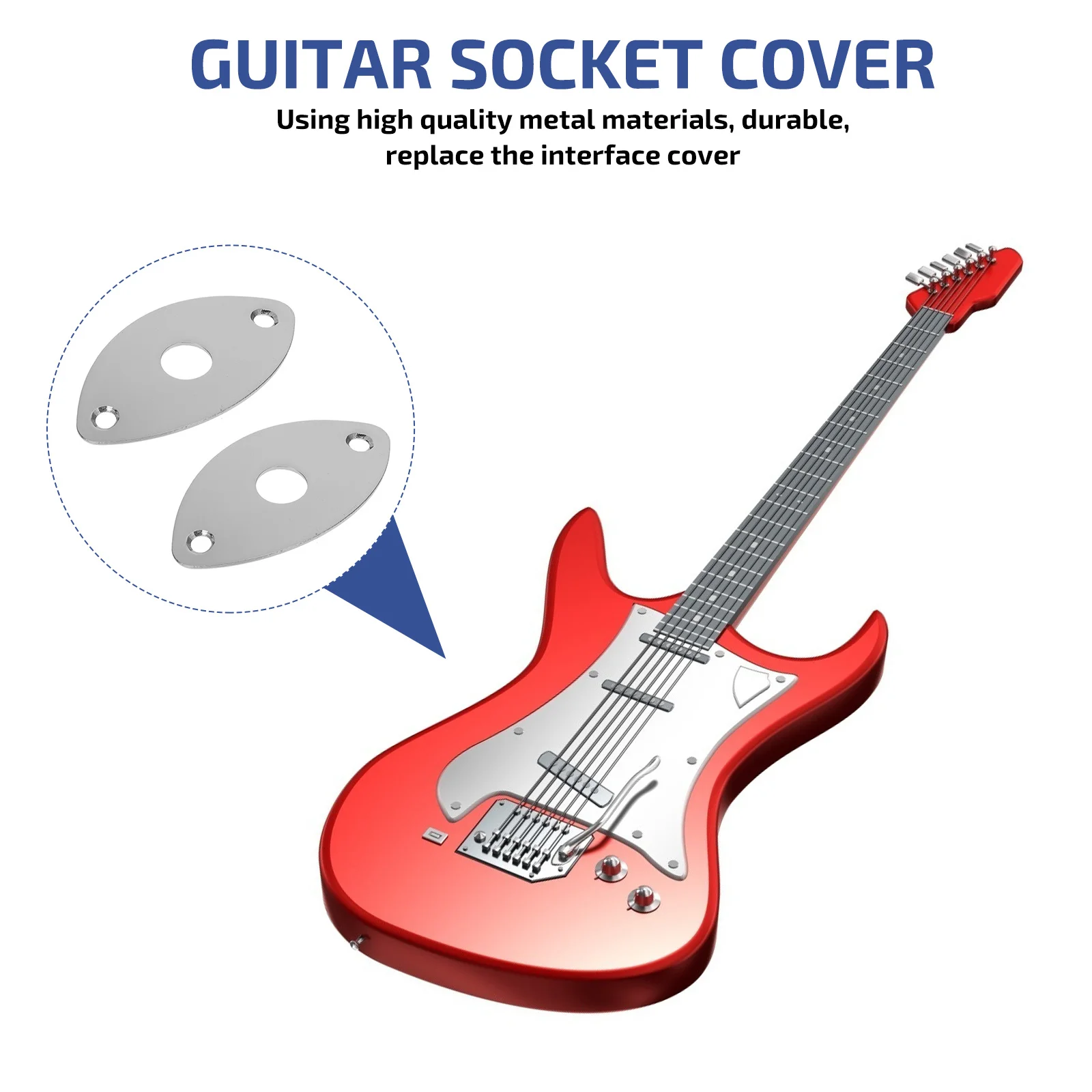 2 pcs Electric Guitar Jack Cover Socket Plate Bass Output Input Cat-eye Metal Durable Replacement Accessories Guitar Parts
2 pcs Electric Guitar Jack Cover Socket Plate Bass Output Input Cat-eye Metal Durable Replacement Accessories Guitar Parts