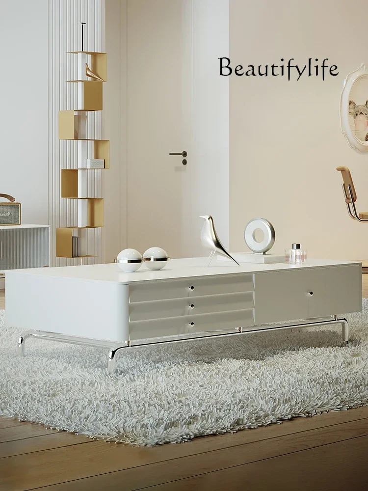 0 Nordic Simple Designer Model Stone Plate Light Luxury Coffee Table Living Room High Leg Cream Style Locker
0 Nordic Simple Designer Model Stone Plate Light Luxury Coffee Table Living Room High Leg Cream Style Locker