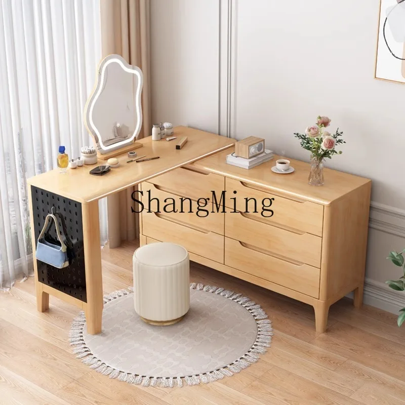 FG all solid wood dresser chest integrated bedroom modern simple small apartment makeup table with corner desk
FG all solid wood dresser chest integrated bedroom modern simple small apartment makeup table with corner desk
