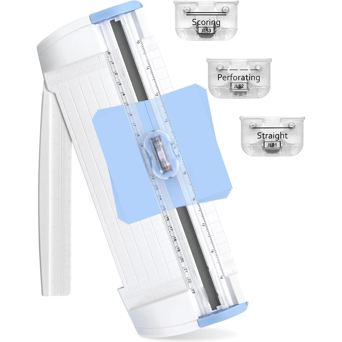 Резак для бумаги 3-в-1 с прямым лезвием, сложным лезвием и лезвием для перфорации, 9-дюймовым резаком формата А5 — компактный и портативный (синий)
Резак для бумаги 3-в-1 с прямым лезвием, сложным лезвием и лезвием для перфорации, 9-дюймовым резаком формата А5 — компактный и портативный (синий)
