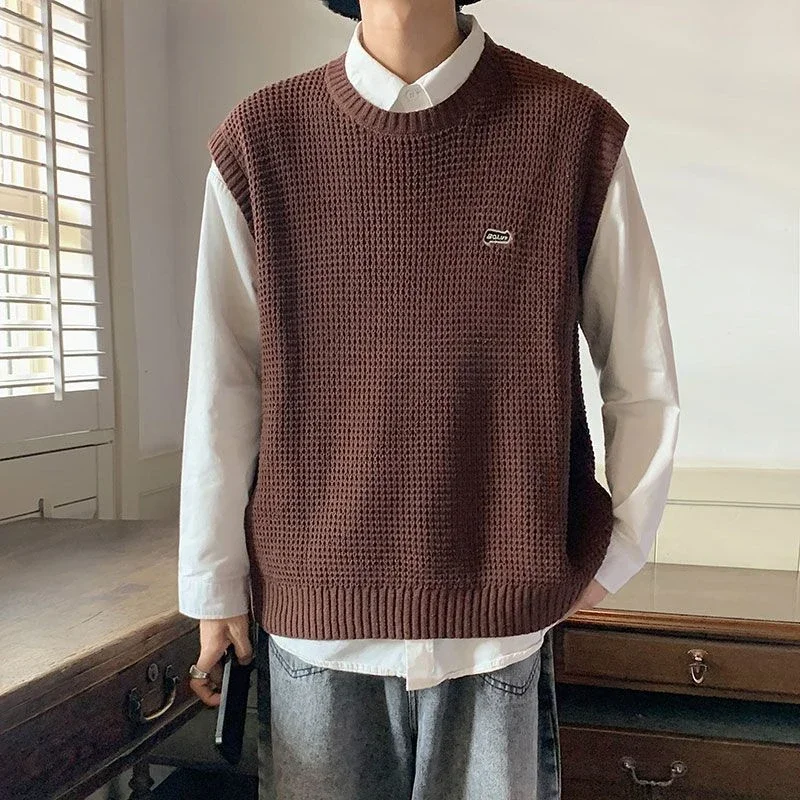 Knitted Sweaters for Men Hippie Black Vest Crewneck Man Clothes Waistcoat Round Collar Sleeveless Warm New in S Over Fit Knit X
Knitted Sweaters for Men Hippie Black Vest Crewneck Man Clothes Waistcoat Round Collar Sleeveless Warm New in S Over Fit Knit X