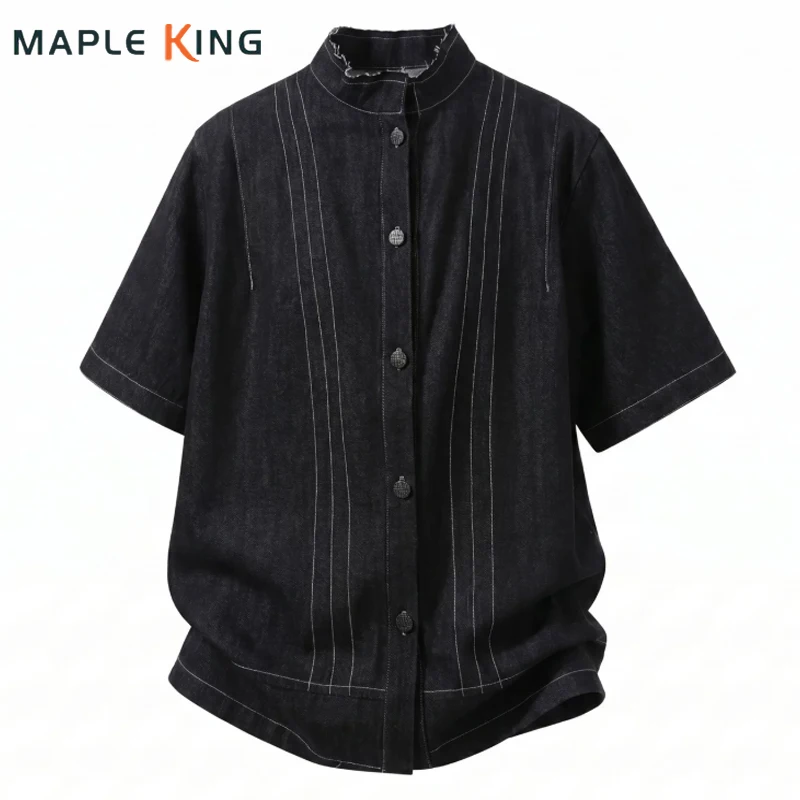 Yamamoto Designer Clothing Man Denim Shirt Camisa Elegante Para Hombre 2026 Vintage Short Sleeve Western Cowboy Shirt Streetwear
Yamamoto Designer Clothing Man Denim Shirt Camisa Elegante Para Hombre 2026 Vintage Short Sleeve Western Cowboy Shirt Streetwear