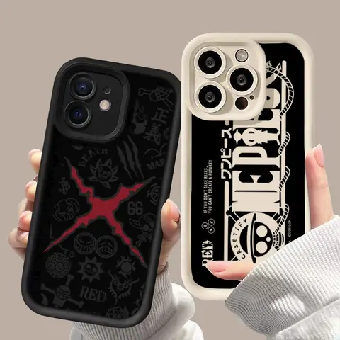 Fashion Trend One-Pieces Label Phone Case For IPhone 17 16 15 14 13 12 11 Pro Max Plus 16E Soft Silicone Cartoon Soft Cover