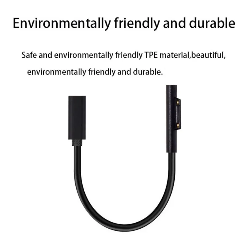 15V 3A Surface Connect to Type C PD Fast Charging Cable, Compatible for Microsoft Surface Pro 8/7/6/5/4/3 Go3/2/1 Laptop4/3/2/1
15V 3A Surface Connect to Type C PD Fast Charging Cable, Compatible for Microsoft Surface Pro 8/7/6/5/4/3 Go3/2/1 Laptop4/3/2/1