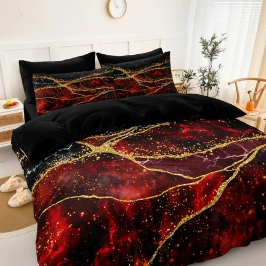 Gold Comforter Set 8 Pcs Bedding Set Size Bed in A Bag and Black Marble Stone Texture Abstract Room Decor
Gold Comforter Set 8 Pcs Bedding Set Size Bed in A Bag and Black Marble Stone Texture Abstract Room Decor