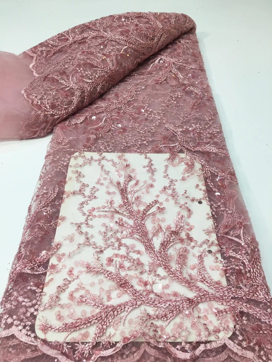 High Quality Pink African Lace Fabric 2023 French Lace Fabric Sequins Embroidered Tulle Nigerian Lace Fabric For Party PYX2327
High Quality Pink African Lace Fabric 2023 French Lace Fabric Sequins Embroidered Tulle Nigerian Lace Fabric For Party PYX2327