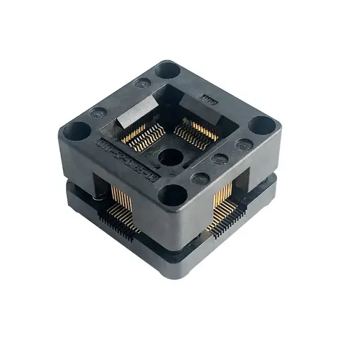 Opentop ENPLAS QFP52 OTQ-52-0.65-03 TQFP52 Pitch 0.65mm IC Burning Adapter testing seat Test Socket bench in stock free shipping