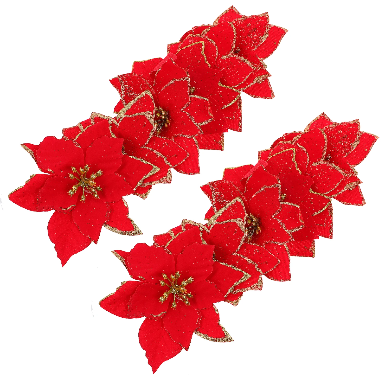 24 Pcs Artificial Flowers Glitter Powder Christmas Decorations Party Supplies Table Centerpiece Fake Floral Holiday Ornaments
24 Pcs Artificial Flowers Glitter Powder Christmas Decorations Party Supplies Table Centerpiece Fake Floral Holiday Ornaments