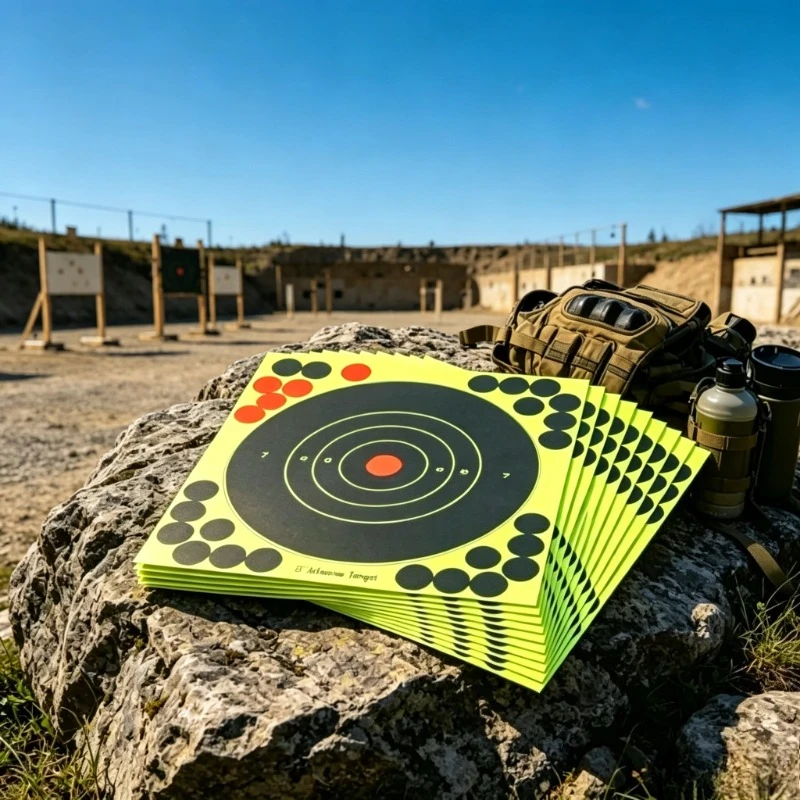 100pcs 8*8in Reactive Bullseye Target Stickers, Adhesive Splash Paper, Outdoor Hunting Sight Shooting Practice Targets
100pcs 8*8in Reactive Bullseye Target Stickers, Adhesive Splash Paper, Outdoor Hunting Sight Shooting Practice Targets
