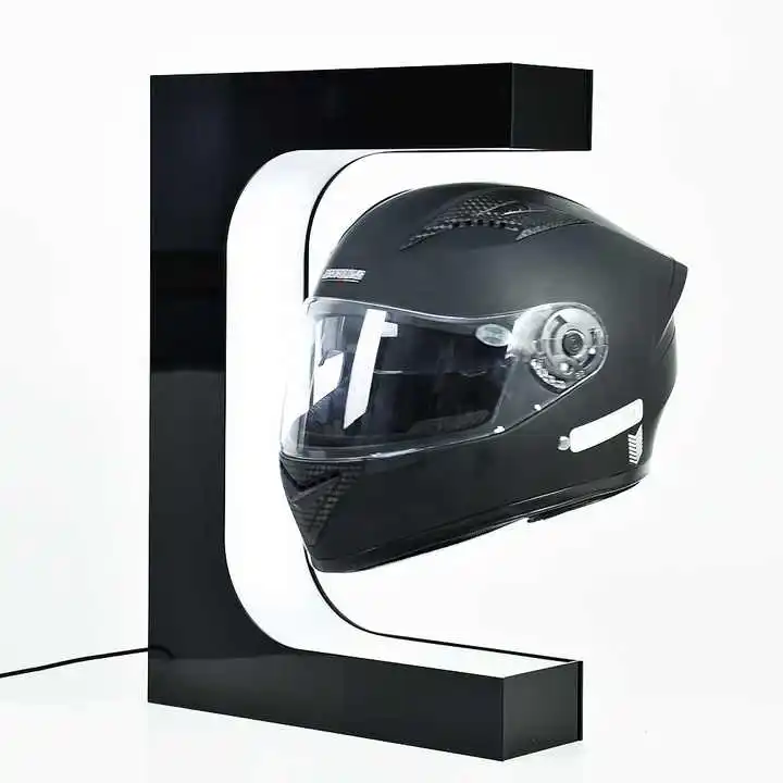 Acrylic Magnetic Levitation Helmet Stand Magnetic Levitating Display Rotating Floating Helmet Display Racks With Led Light
Acrylic Magnetic Levitation Helmet Stand Magnetic Levitating Display Rotating Floating Helmet Display Racks With Led Light