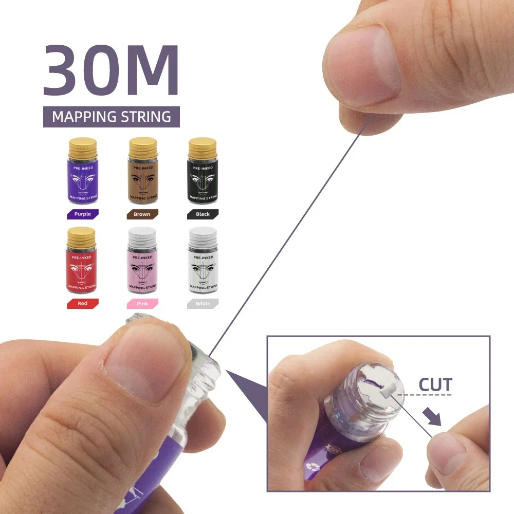 Durable Dyeing Tool Microblading Mapping String Microblading Box Package Eyebrow Thread Brow Mapping Marker Line Eyebrow Makeup
Durable Dyeing Tool Microblading Mapping String Microblading Box Package Eyebrow Thread Brow Mapping Marker Line Eyebrow Makeup