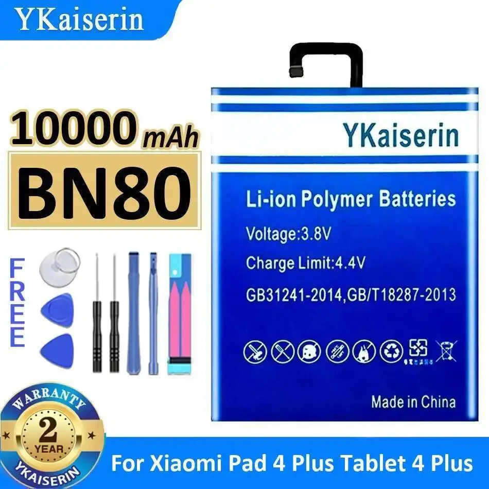 Аккумулятор для планшета BN80 для Xiaomi Pad 4 Plus, стабильный, 10000 мАч
Аккумулятор для планшета BN80 для Xiaomi Pad 4 Plus, стабильный, 10000 мАч