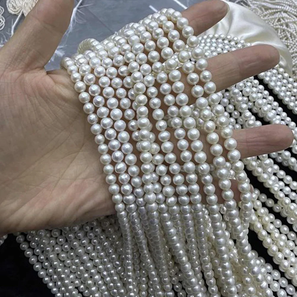 Brilliant Natural Freshwater Pearl 5-6mm AA Near Round Pearl Isolated Bead Jewelry MakeDIY Necklace Bracelet Accessories Wedding
Brilliant Natural Freshwater Pearl 5-6mm AA Near Round Pearl Isolated Bead Jewelry MakeDIY Necklace Bracelet Accessories Wedding