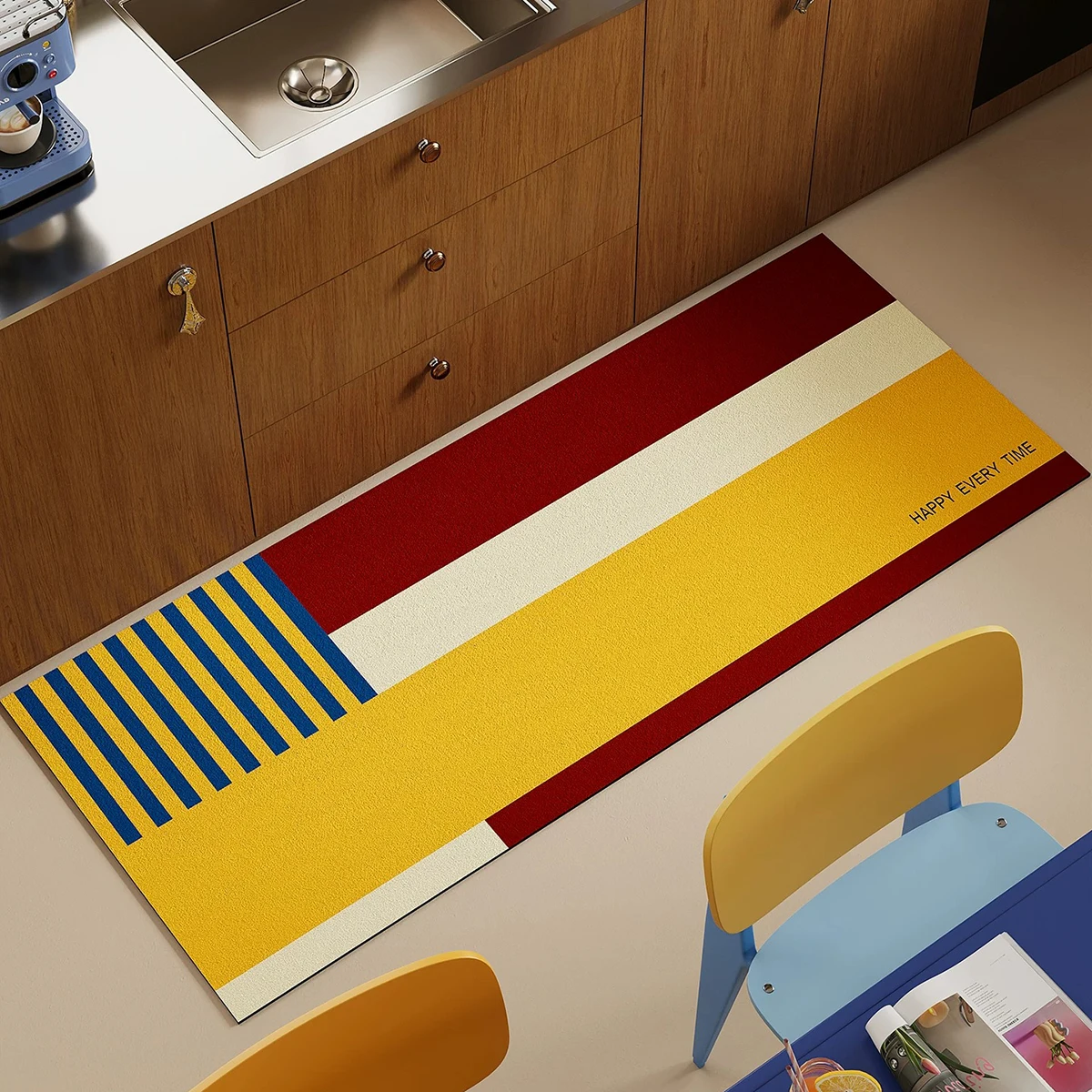 Dopamine Striped Kitchen Floor Mat Long Strip Runner Rugs Anti-slip Carpet Oil-proof Waterproof Mats Tapis De Cuisine שטיח למטבח
Dopamine Striped Kitchen Floor Mat Long Strip Runner Rugs Anti-slip Carpet Oil-proof Waterproof Mats Tapis De Cuisine שטיח למטבח