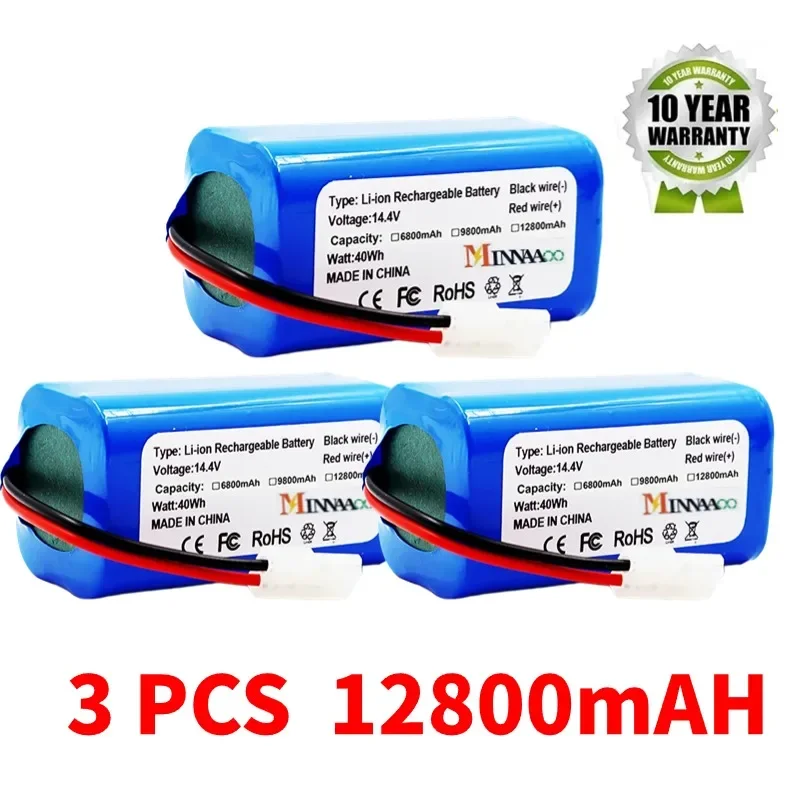 18650 battery pack 14.4V 2600mAh lithium ion battery, suitable for Xiaomi G1 Mi Essential MJSTG1 robot vacuum cleaner
18650 battery pack 14.4V 2600mAh lithium ion battery, suitable for Xiaomi G1 Mi Essential MJSTG1 robot vacuum cleaner