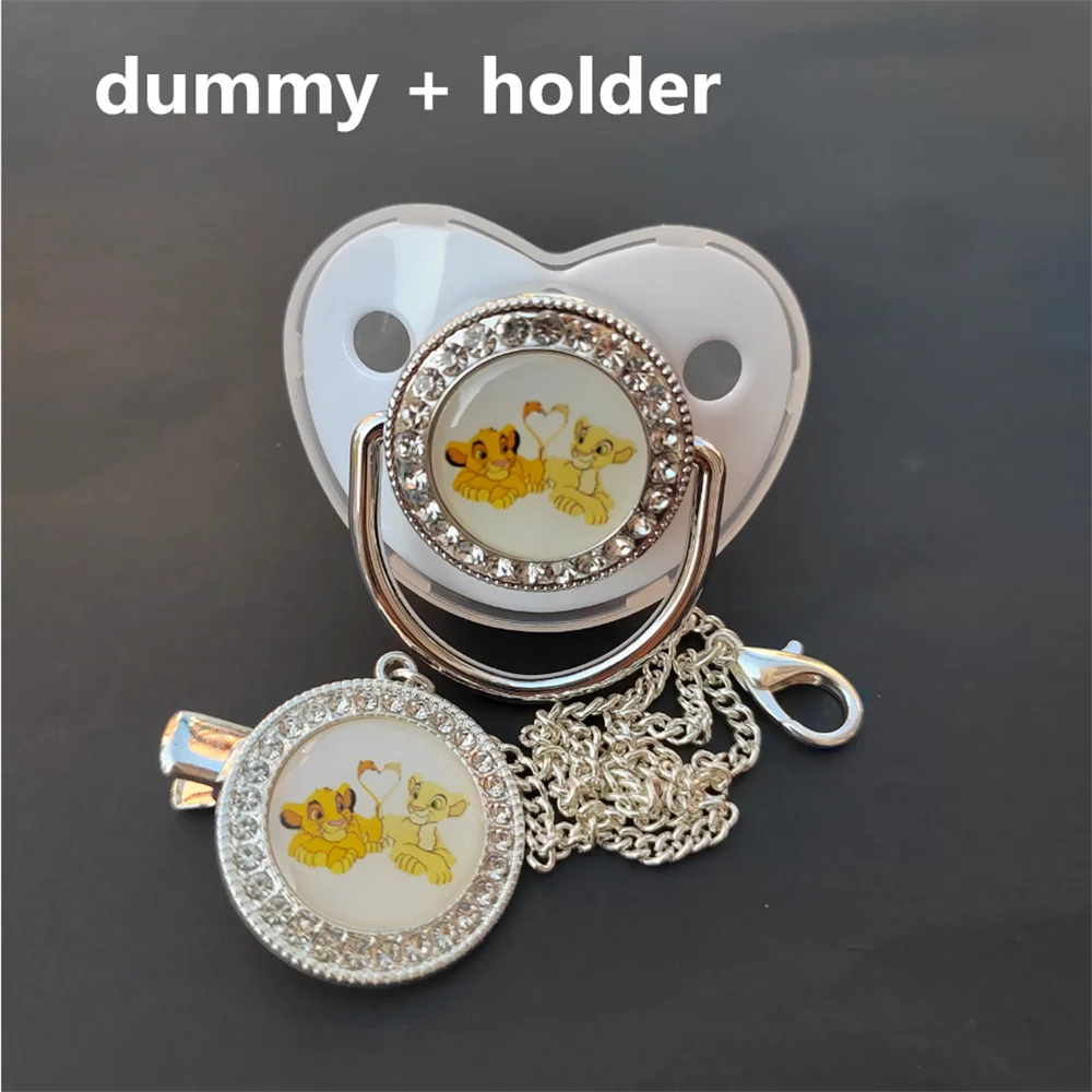 Disney Newborn Pacifier Bling Pacifier Clip Stitch & The Lion King Baby Pacifier Baby Drill Pacifier Spot Su Chupetes De Lujo
Disney Newborn Pacifier Bling Pacifier Clip Stitch & The Lion King Baby Pacifier Baby Drill Pacifier Spot Su Chupetes De Lujo