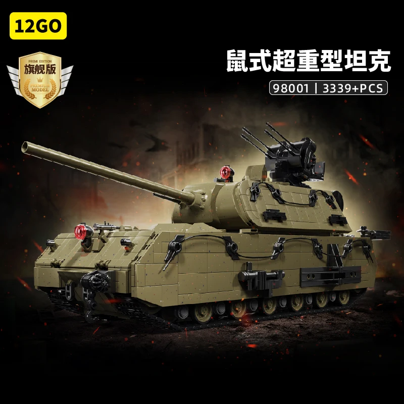 3339 шт. Panzer VII Maus Tank, строительные блоки, наборы игрушек, военный бронеавтомобиль, кирпичи, модель, украшения, подарки на день рождения для детей и взрослых
3339 шт. Panzer VII Maus Tank, строительные блоки, наборы игрушек, военный бронеавтомобиль, кирпичи, модель, украшения, подарки на день рождения для детей и взрослых