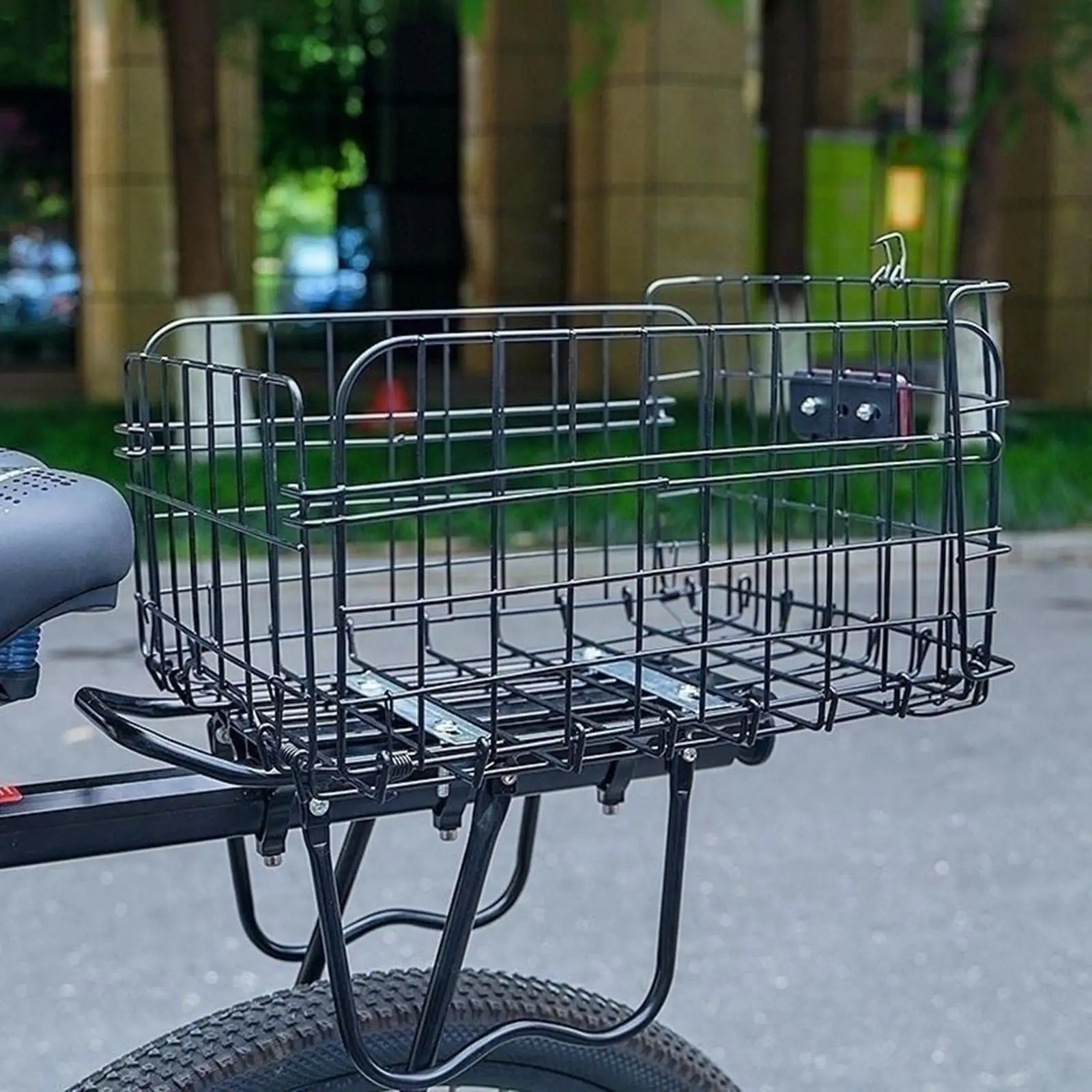 Folding Rear Bicycle Basket,Easy to Install Large Capacity Metal Wire Foldable Cycling Basket for Hiking Camping Accessories
Folding Rear Bicycle Basket,Easy to Install Large Capacity Metal Wire Foldable Cycling Basket for Hiking Camping Accessories