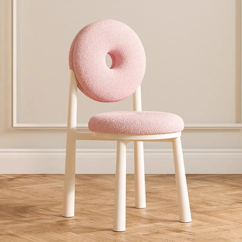 Nordic Makeup Chair Donut Shape Dining Chair Modern Simple Backrest Wool Velvet Chair Cream Style Home Ins Living Room Furniture
Nordic Makeup Chair Donut Shape Dining Chair Modern Simple Backrest Wool Velvet Chair Cream Style Home Ins Living Room Furniture