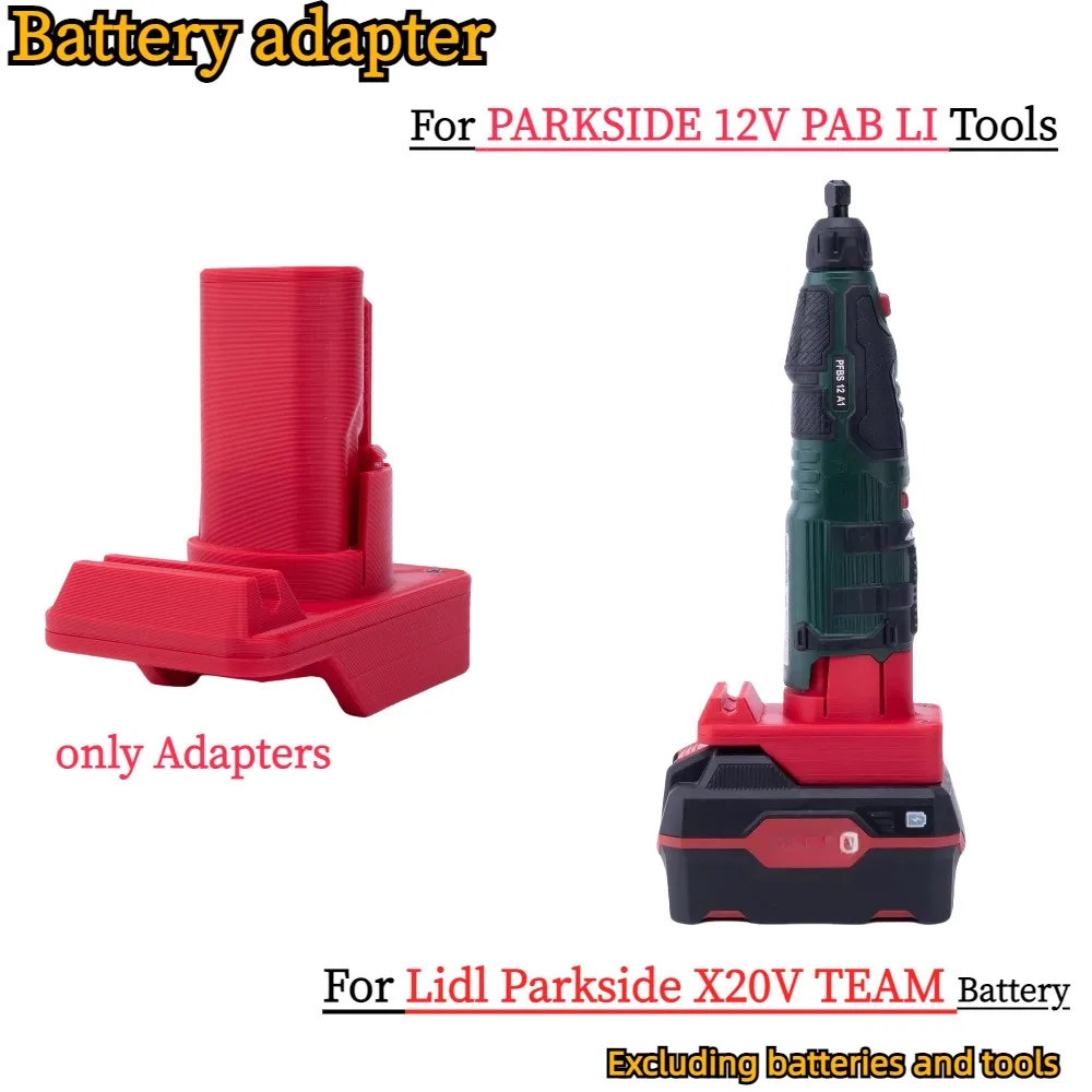 Battery Adapter/Converter for Lidl Parkside X20V TEAM Li-ion Battery TO PARKSIDE PFBS 12V PAB LI Power Tools Accessory
Battery Adapter/Converter for Lidl Parkside X20V TEAM Li-ion Battery TO PARKSIDE PFBS 12V PAB LI Power Tools Accessory