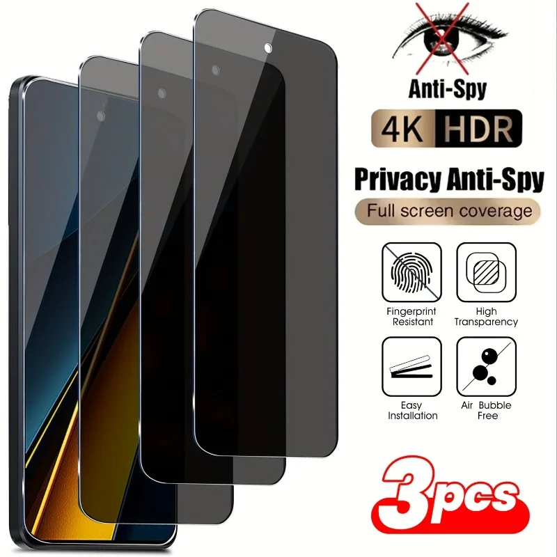 3pcs Privacy Screen Protector for Xiaomi Poco F7 Pro F7 Ultra F6 F5 M7 M6 Plus M5 Anti-Spy Protective for Poco X7 Pro X6 Neo X5
3pcs Privacy Screen Protector for Xiaomi Poco F7 Pro F7 Ultra F6 F5 M7 M6 Plus M5 Anti-Spy Protective for Poco X7 Pro X6 Neo X5