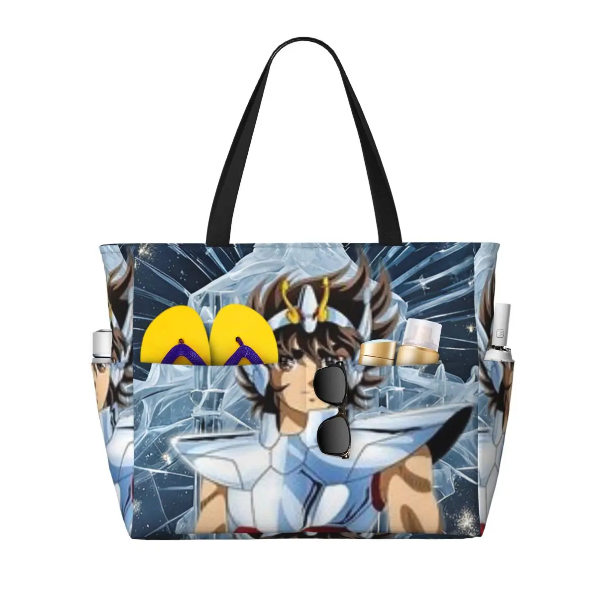 Anime Knights Of The Zodiac Seiya Beach Tote Bag Sport Gym Yoga Duffle Large Tote Bag Women Travel Bag Fitness bag
Anime Knights Of The Zodiac Seiya Beach Tote Bag Sport Gym Yoga Duffle Large Tote Bag Women Travel Bag Fitness bag