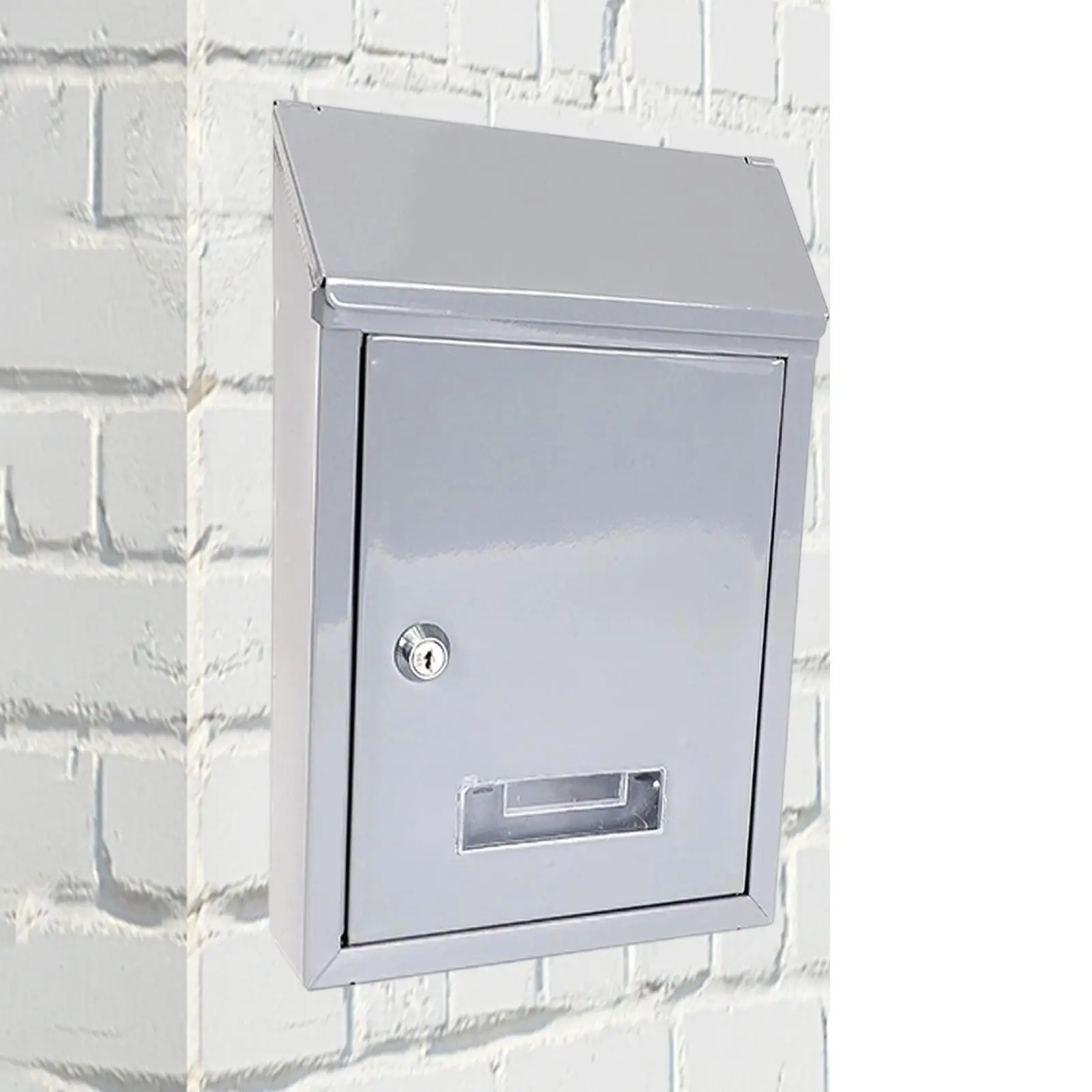 Metal Locking Mailbox Wall Mounted Hanging Mailbox Lockable Outdoor Mail Box for House Front Door External lock mailbox Box
Metal Locking Mailbox Wall Mounted Hanging Mailbox Lockable Outdoor Mail Box for House Front Door External lock mailbox Box