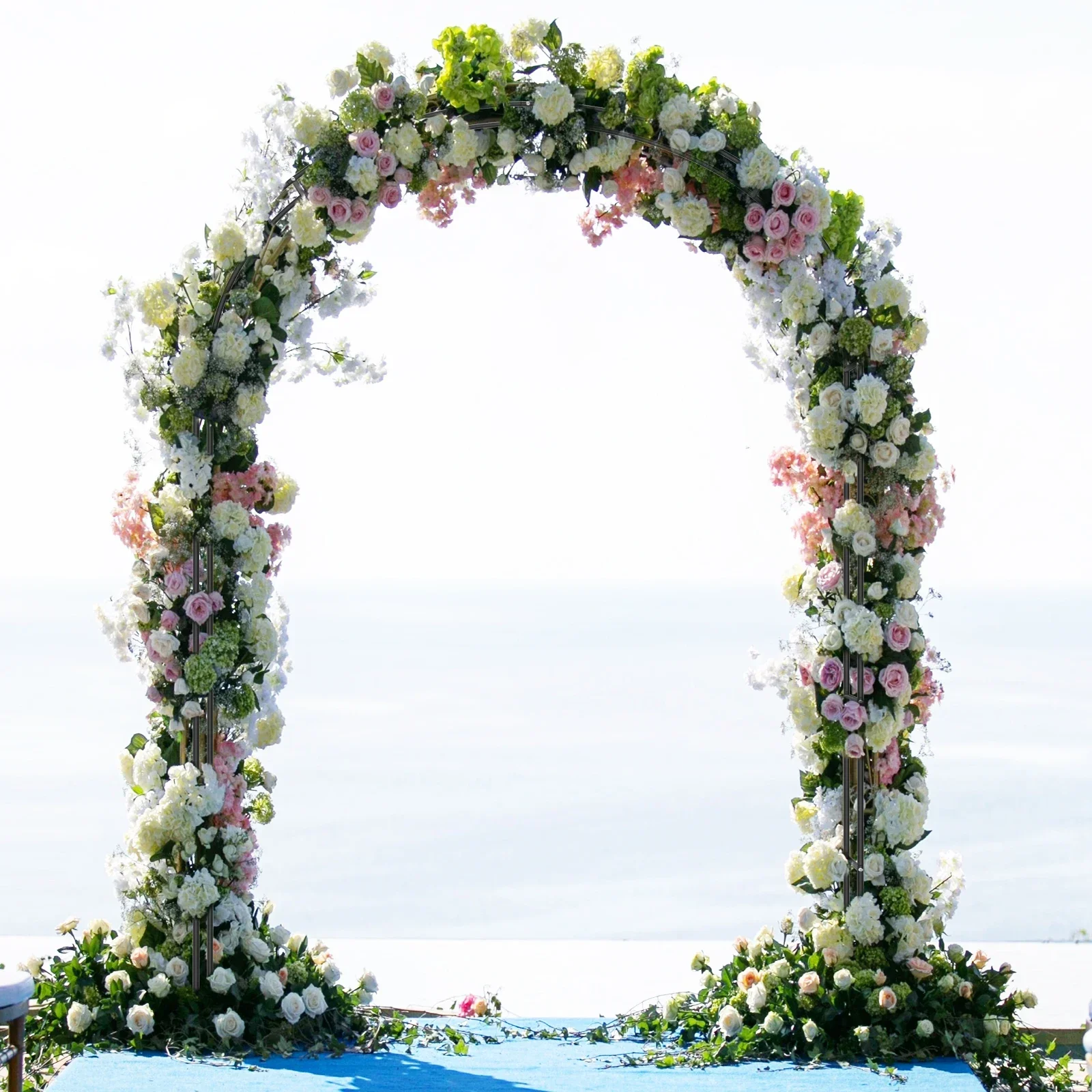240cm Wedding Arche Metal Garden Arch Trellis Stand Climbing Plant Sturdy DIY Frame for Wedding Birthday Party Decoration New
240cm Wedding Arche Metal Garden Arch Trellis Stand Climbing Plant Sturdy DIY Frame for Wedding Birthday Party Decoration New