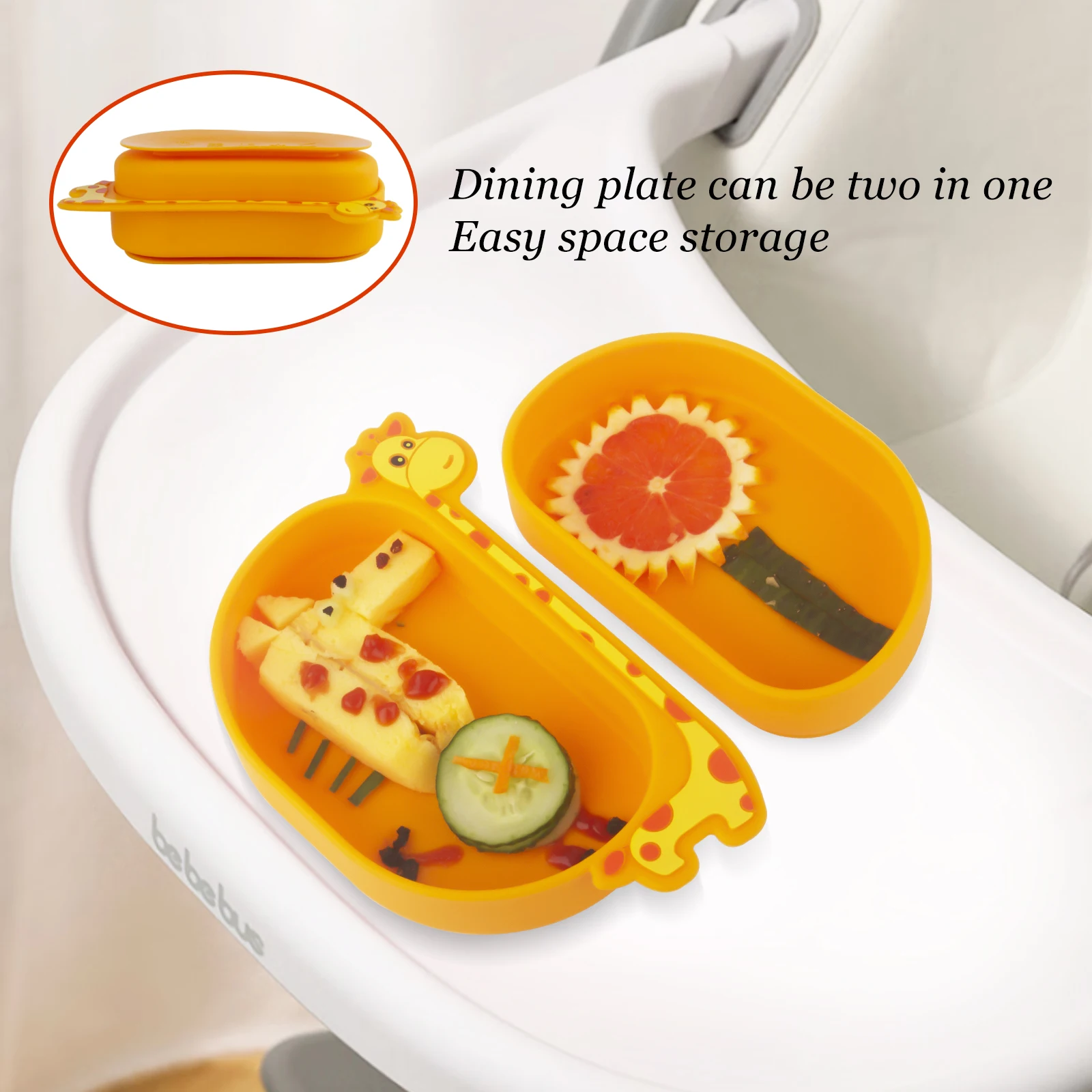 Qshare 2 in 1 Silicone Dining Plate Solid Cute Cartoon Children Dishes Suction Toddle Training Tableware Baby Feeding
Qshare 2 in 1 Silicone Dining Plate Solid Cute Cartoon Children Dishes Suction Toddle Training Tableware Baby Feeding