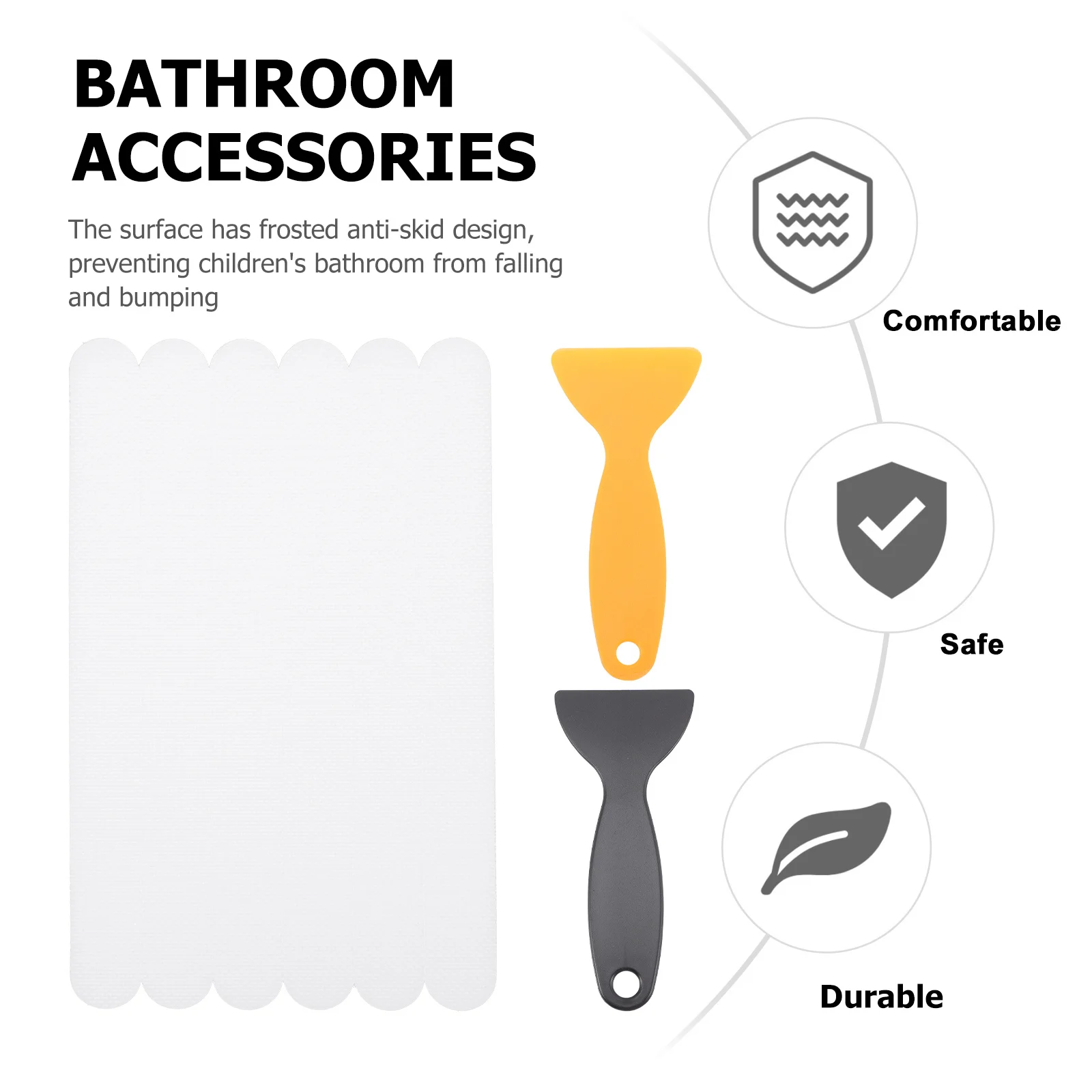 6Pcs Bathroom Nonslip Stickers for Bathtub Shower Anti Slip Safety Strips Transparent Design Ideal Floor Stair Pool Use with
6Pcs Bathroom Nonslip Stickers for Bathtub Shower Anti Slip Safety Strips Transparent Design Ideal Floor Stair Pool Use with