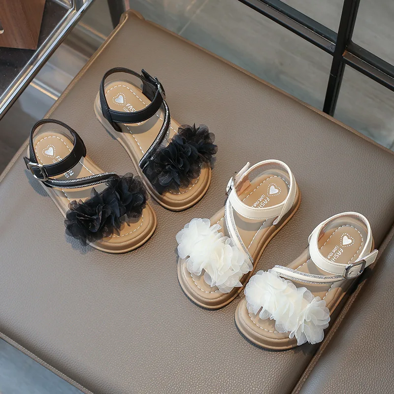 New Sandals Fashion Comfort Soft Girls Shoes Beach Lace Flower Kid Shoes Exquisite Elegant Thick Soled Simple 2025 Princess Shoe
New Sandals Fashion Comfort Soft Girls Shoes Beach Lace Flower Kid Shoes Exquisite Elegant Thick Soled Simple 2025 Princess Shoe