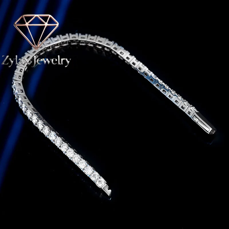 Zylax Jewelry Luxury Solid Platinum PT950 Women's Spring Buckle Design 3mm 4mm Moissanite Bracelet Tennis Bracelet
Zylax Jewelry Luxury Solid Platinum PT950 Women's Spring Buckle Design 3mm 4mm Moissanite Bracelet Tennis Bracelet