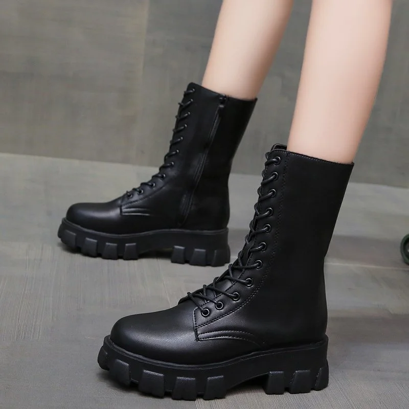 2023 Winter Thick Sole for Women Boots Casual Fashion Warm Lace-up Thick-soled Heightening Motorcycle Boots
2023 Winter Thick Sole for Women Boots Casual Fashion Warm Lace-up Thick-soled Heightening Motorcycle Boots